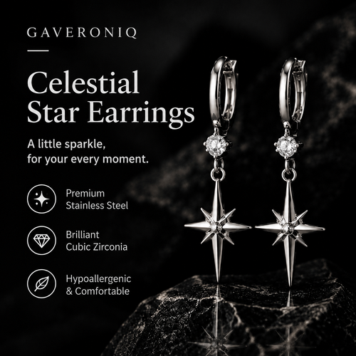 Celestial Star Drop Earrings