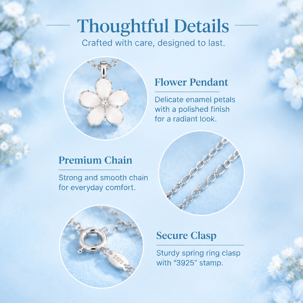 Flower Pendant Necklace