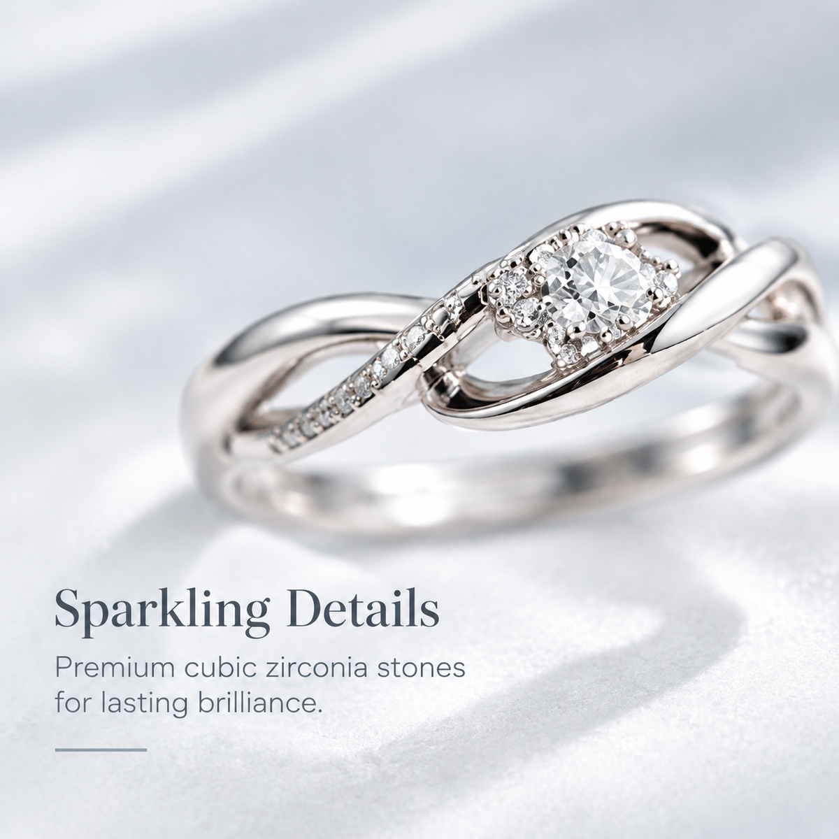 Infinity Twist Diamond Ring