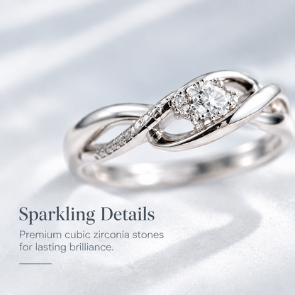 Infinity Twist Diamond Ring