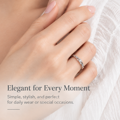 Infinity Twist Diamond Ring