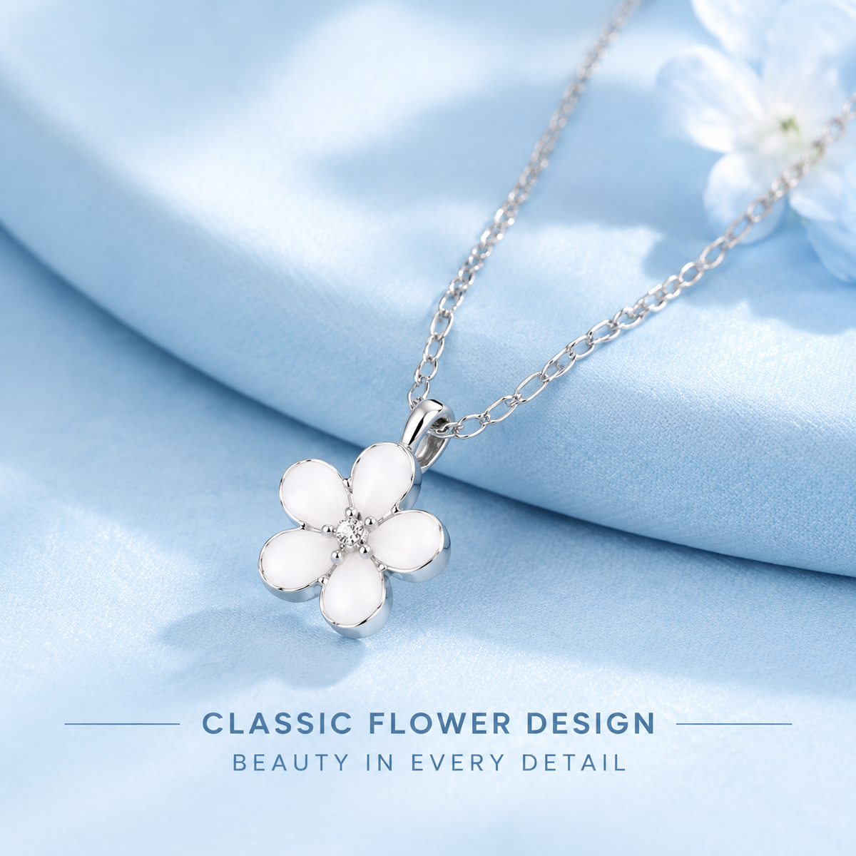 Flower Pendant Necklace
